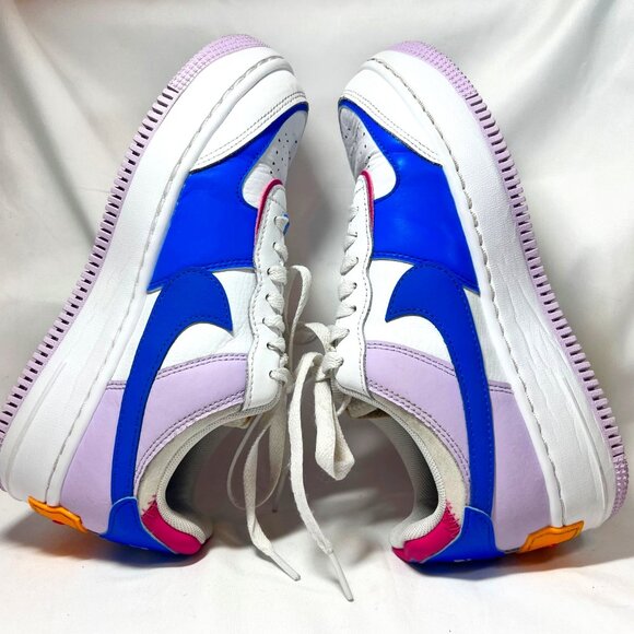 Nike Air Force1 Shadow Sz.6 Women's Alchemy Pink/Blue Sneakers- Limited Rare - Picture 6 of 16